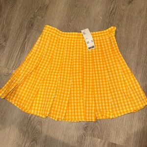 Urban Outfitters Yellow Skater Mini Skirt